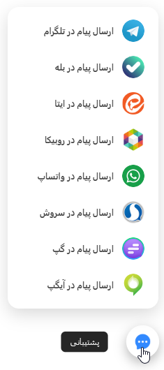 حالت ترکیبی - یک دکمه اصلی با منوی بازشونده